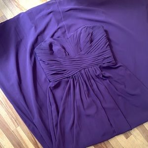 Plum bridesmaids dress